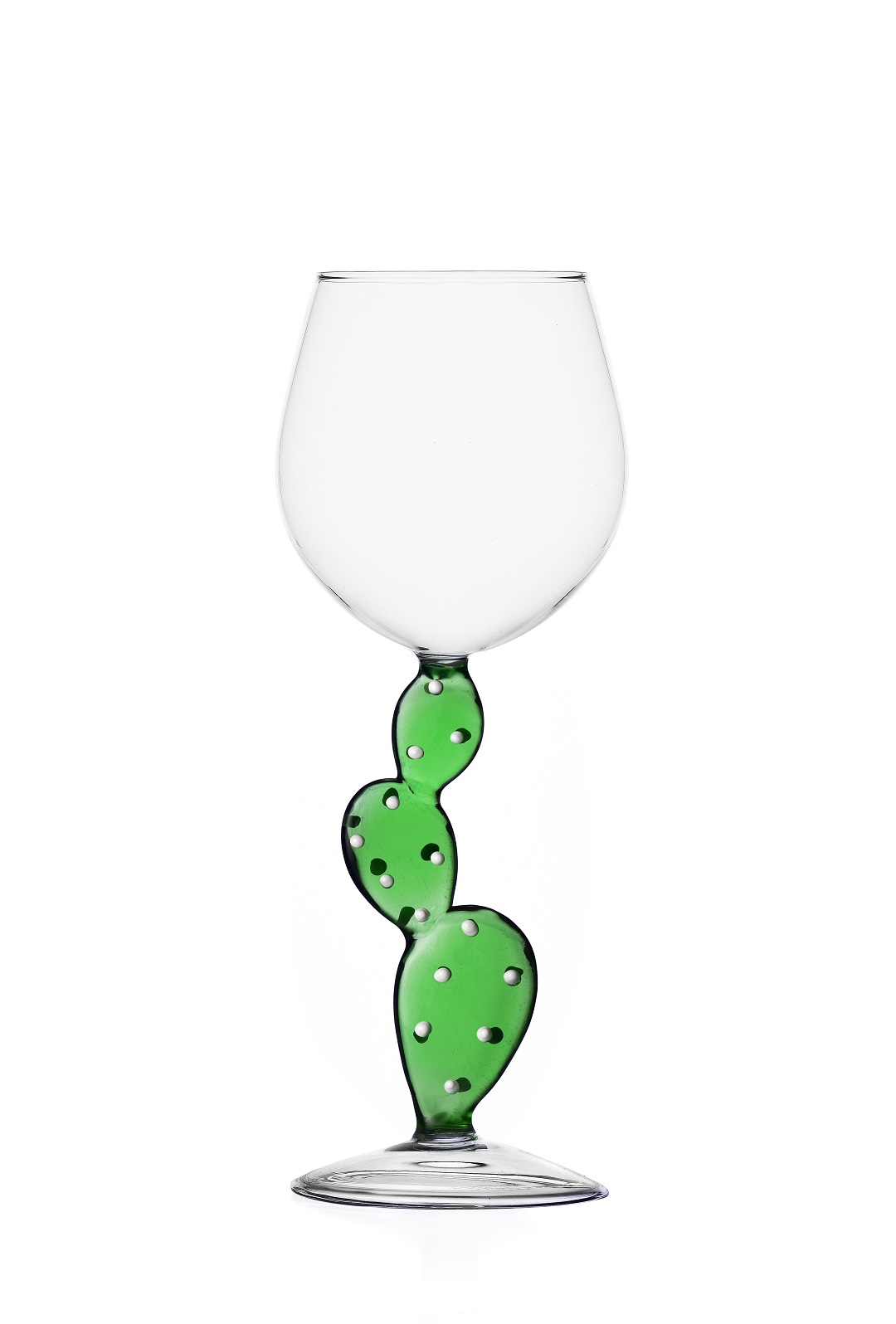Wine Glass Ichendorf Collection Desert Plants Cactus Green